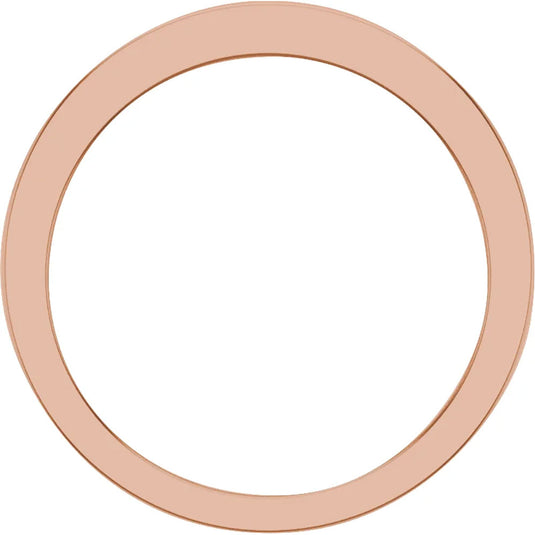 Dazzling Natural Diamond Anniversary Band Rose Gold Top View