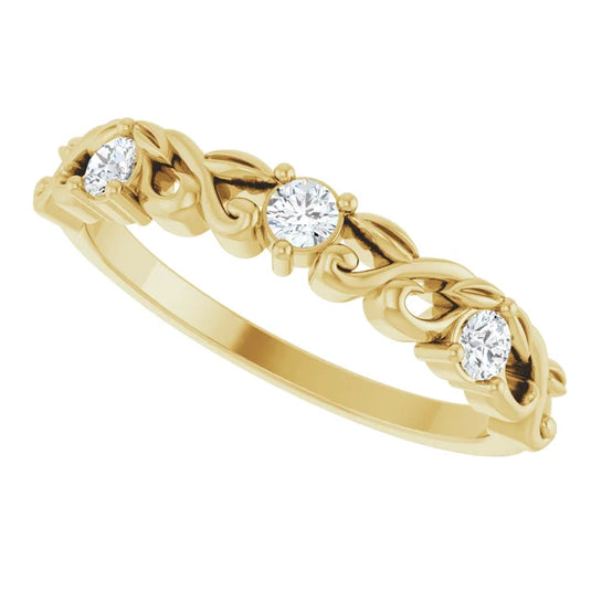 Rhodium Plated Womens Wedding Band