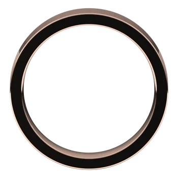 Women’s Comfort Fit Classic Wedding Band Rose Gold Perspective View