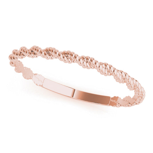 Women’s Trendy Twisted Stackable Wedding Band