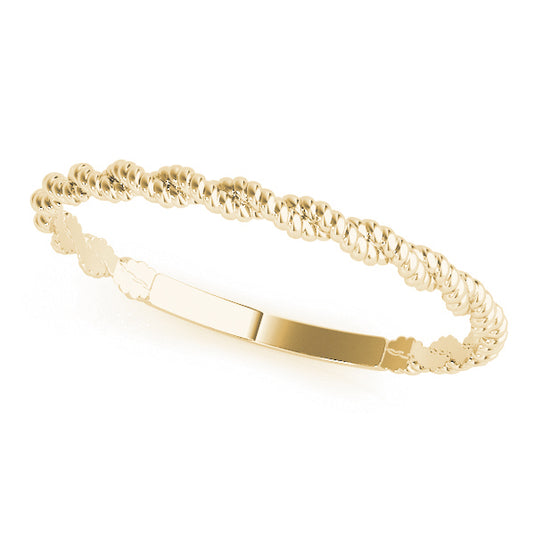 Women’s Trendy Twisted Stackable Wedding Band