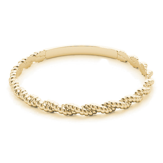 Women’s Trendy Twisted Stackable Wedding Band