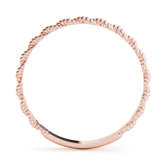 Women’s Trendy Twisted Stackable Wedding Band
