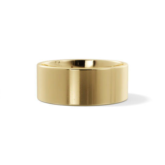 Polished Flat Mens Wedding Band